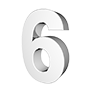 6-NUMBER ｜ 6 numbers ｜ Characters ｜ Illustrations ｜ Free material