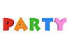 PARTY｜パーティー - 文字｜イラスト｜無料素材