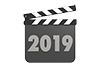 2019 ｜ Year Movie shooting clapperboard-characters ｜ illustrations ｜ free material