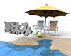 Summer vacation --sea --beach umbrella --characters | illustrations | free material
