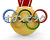 Gold medal and Olympic ring-Characters | Illustrations | Free material