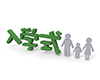 Parents and children ―― Entrance ceremony ―― Characters ｜ Illustrations ｜ Free material