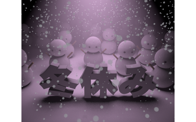 Snow piles / lots of snowmen / characters-illustration / 3D rendering / words / words / photos / clip art / free material