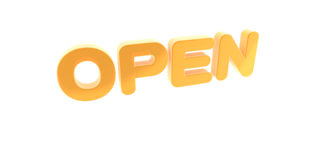 Open オープン 文字 イラスト 無料素材