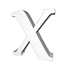 X-ALPHABET｜X-アルファベット - 文字｜イラスト｜無料素材
