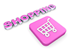 Shopping ｜ Shopping cart --Character ｜ Illustration ｜ Free material