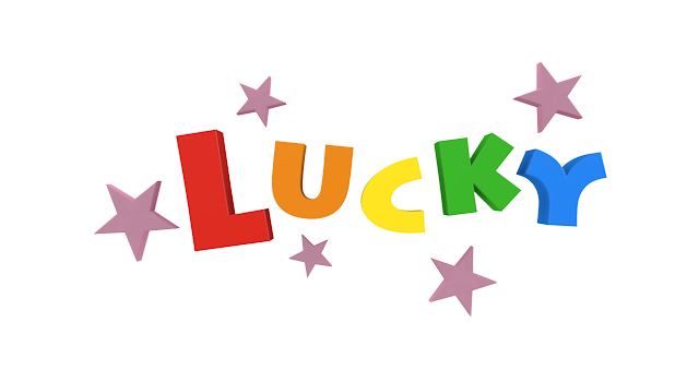 Lucky 幸運な ラッキー 文字 イラスト 無料素材