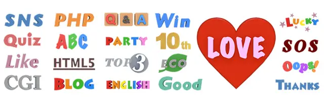 Question / Update blog / Top ten announced / Lifestyle review / Love / Bad ending / PHP program / CGI program / Eco environment / Help / Big / Like / Lucky