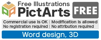 Free 3D Text & Word Design Assets - Stylish Logos & Illustrations [No Registration/Commercial Use]